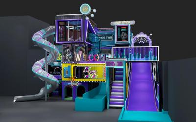Commercial Indoor Playground With Ninja Course Newest Trampoline Park